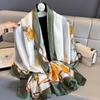 Women 180*90cm Fashion Beautiful Soft Silk Scarves Female Lady Shawl Hijab Wrap Foulard Bandanna Muffler Beach Pareo