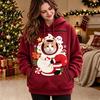 Pet Carrier Hoodie Unisex Pouch Christmas Hoodie, Cute Dog Cat Hooded Sweatshirt with Warm Kangaroo Graphic, Cozy Fleece Lined Animal Holder Pullover