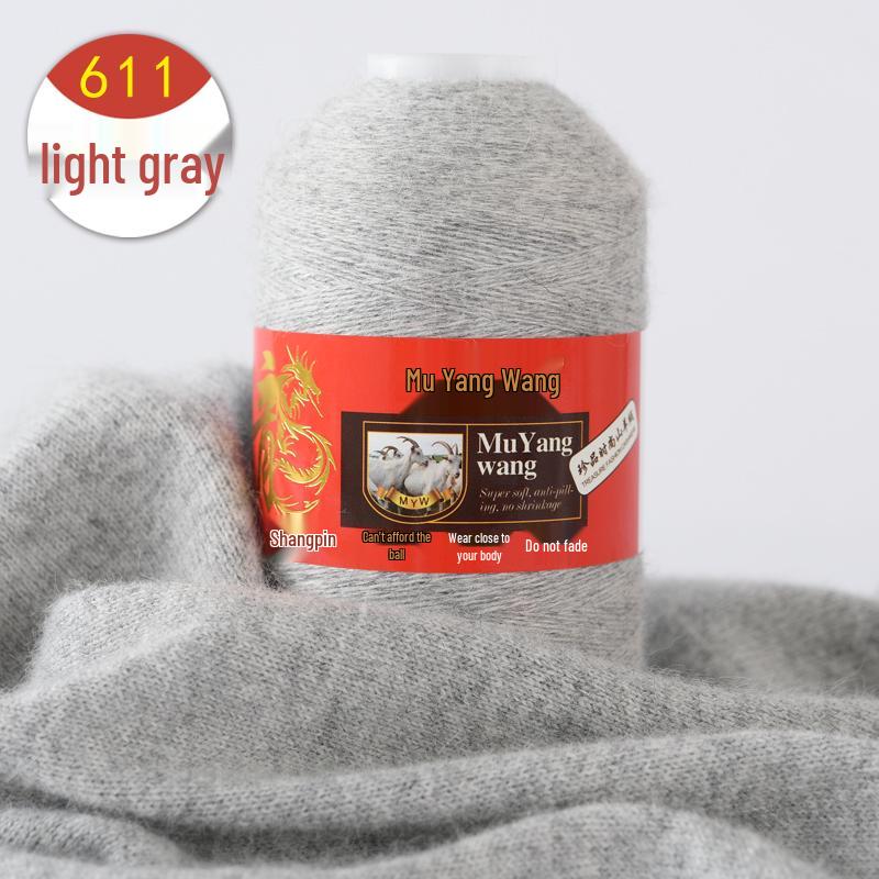 Pure Cashmere Machine-Knitted Medium-Fine Yarn for Hand-Knitting Scarves and Baby Items