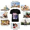 Anime Couple Kiss Print Casual Sweatshirt Unisex Loose Pullover For Anime Fans Daily Wear Pure cotton T-shirt