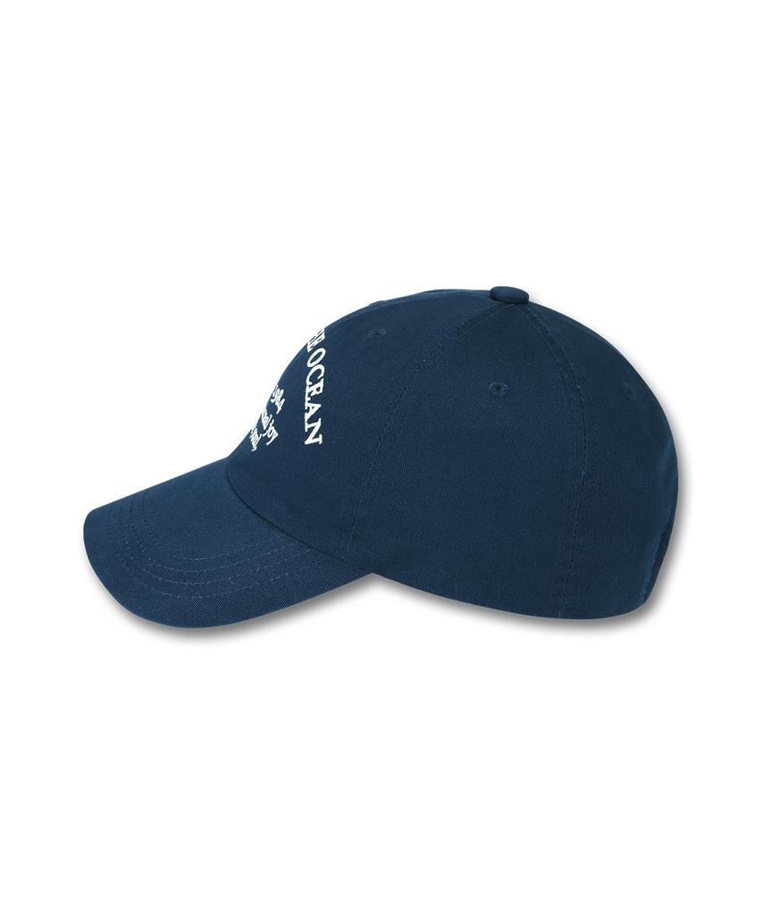 DOLPHIN WAVE APPAREL Dolphin Lettering Ball Cap Navy