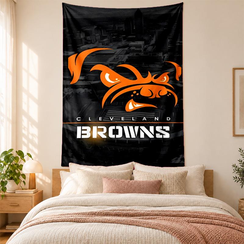 Cleveland Browns Tapestry highquality for decorating living room bedroom dorm walls ideal as bedroom wallart orholiday gift