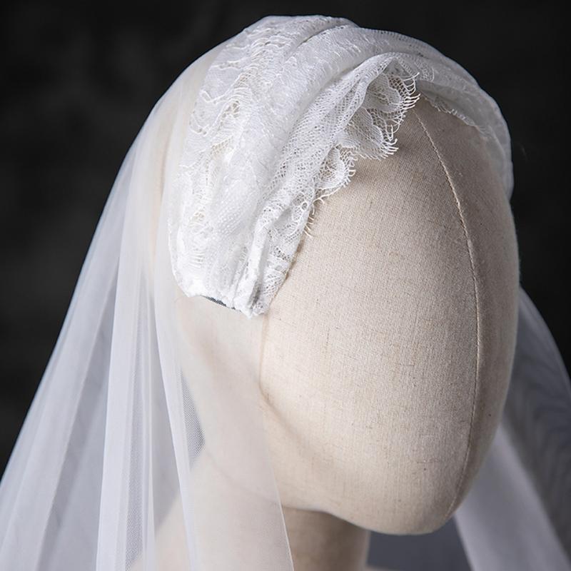 Stylish Vintage Mantilla Veil Latin Mass Lace Veil Spanish Head Covering for Catholic Chapel Bridal Wedding Party Veil
