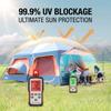 Double-Layer Ridge Tent: Outdoor Camping Tent with Two Bedrooms, Living Room, Sunshade, and Expandable Space