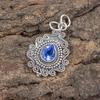 Tanzanite Handmade Gemstone Pendant, 925 Solid Sterling Silver Pendant Antique Jewelry, Pendant For Engagement Gift