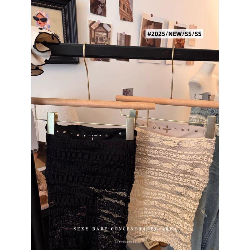 Kumikumi Pure Desire Style Suit Tube Top Women's Summer Slim Fit Inner Wear Sleeveless Lace Vest Two-Piece Set