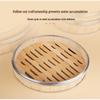 Jinxu Stainless Steel Edged Bamboo Steamer