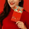 Traditional Embroidery Cloth Red Envelope Chinese Style Reusable Lucky Money Bag 3D Refillable Red Packet Lunar Year