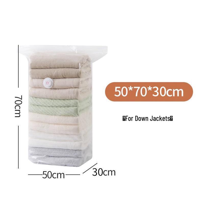 Thickened 3D Vacuum Compression Bags for Clothes and Quilts - No Pump Needed