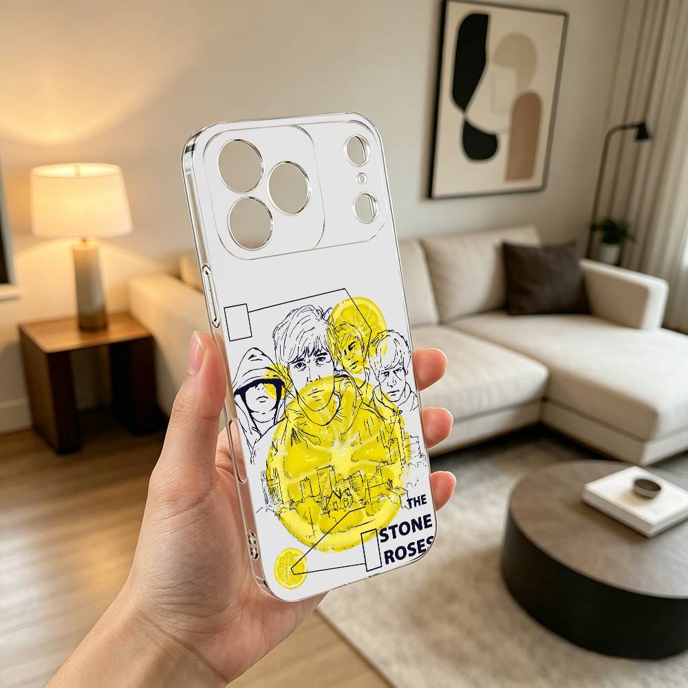 The S-Stone Z-Roses Band Singer Phone Case For iPhone 17 16 15 14 13 12 11 Mini Pro Max Plus Transparent Cover