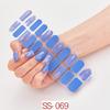 22pcs Sheet Laser Bronzing Full Cover Nail Stickers Long Lasting Tearable Cute Nail Art Wraps Design
