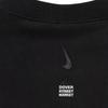 Nike X Dsm Collaboration Fw23 Logo Print Solid Color Crewneck Sweatshirt Unisex Sweatshirt Black DJ2758-010
