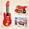 2 In 1 Foldable Guitar Piano Electric Musical Toy for Kids Beginners Portable Early Education STEM Lights Christmas Gift