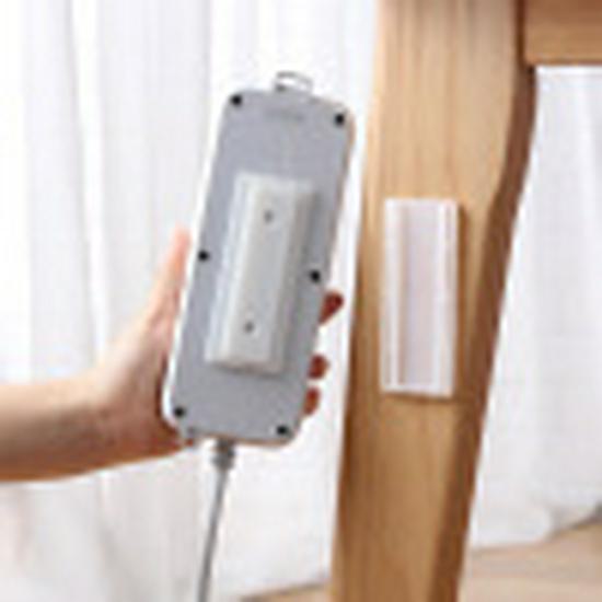 

Настінний тримач дротяної розетки для маршрутизаторів, організації та зберігання з монтажем без перфорації та безслідним самоклеєнням. Fixer