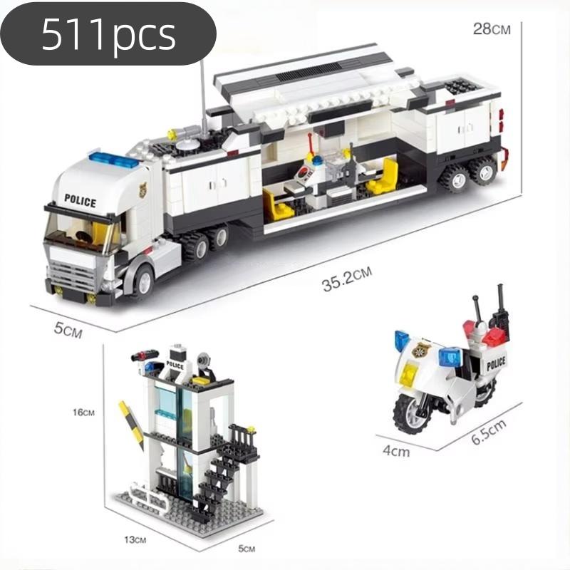 Urban area High-Quality Police Space facility High-Quality Building High-Quality Block Construction set High-Quality Mobile High-Quality Command NO BOX