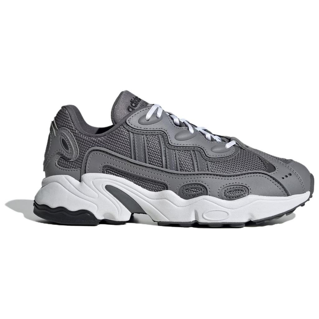 Adidas Originals Ozweego Comfortable Durable Breathable Low-Top Lifestyle Shoes Women Sneaker Gray White IG3036