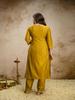 Women Mustard Kurta Set with Banarasi Dupatta Embroidered Ethnic Festive Wear