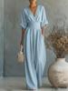 Tuta Elegante con Scollo a V e Vita Sagomata da Donna - Collezione Primavera/Estate 2026