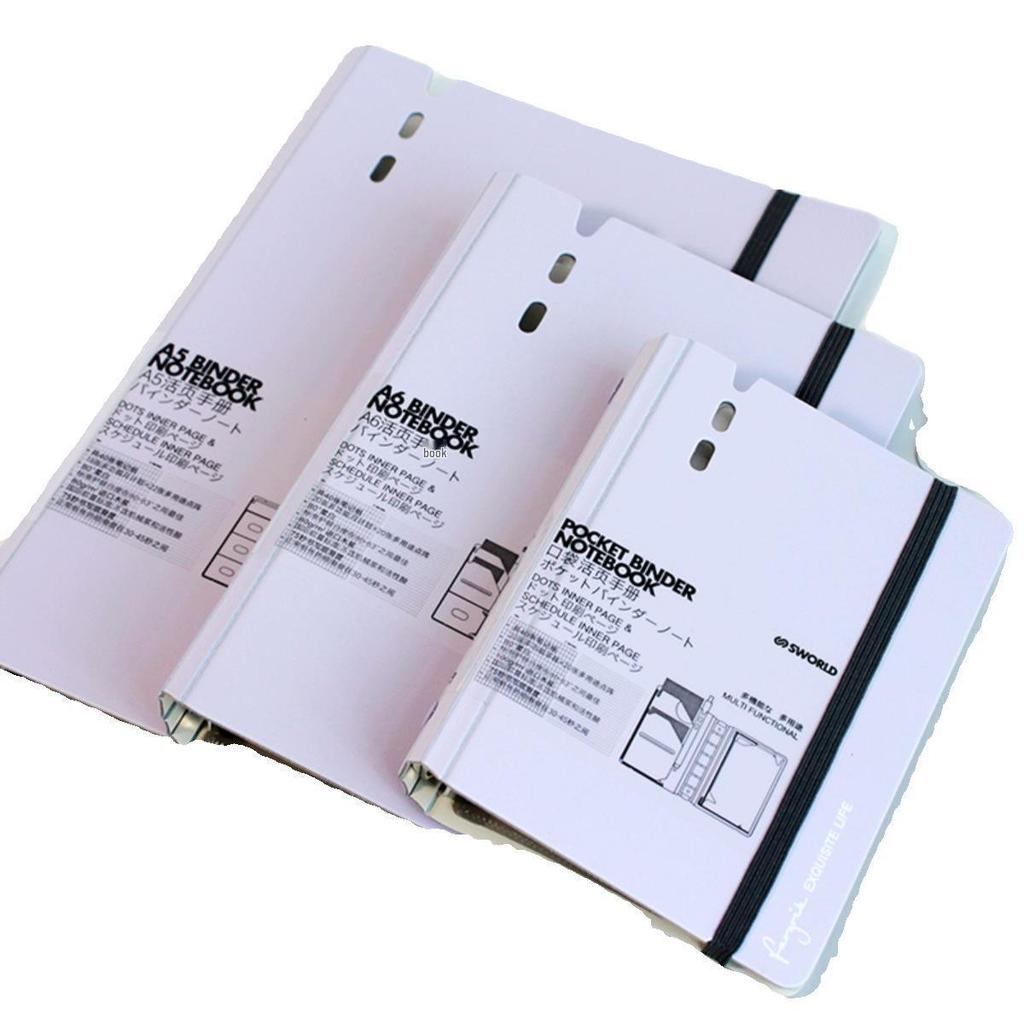 Compact Japanese-Style Notebook: A7 Pocket Book, A6 Note Pad, A5 Removable Ring Binder