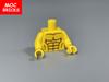 10pcs MOC Bricks Torso Body Man Muscle Pants 4cm Figure Part Particles Assembled Building Blocks Children's Toys