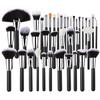 HMU Wooden Vegan Professional Private Label Super Soft Brush High Quality 40pcs Cosmetic Makeup Brush Set for Make Up
