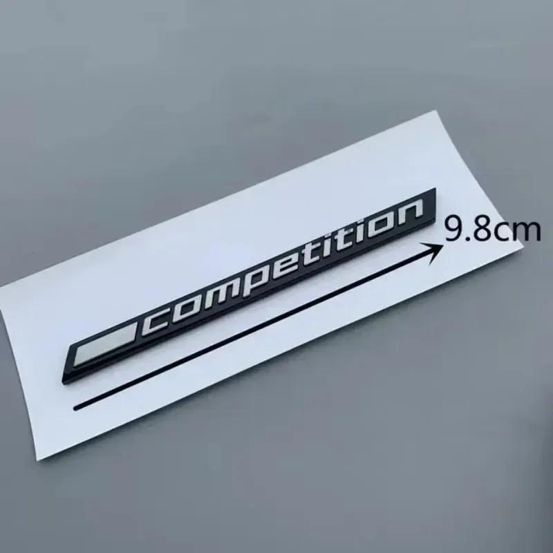 -Glossy Black COMPETITION Bar Underlined Emblem for BMW Thunder Edition M1 M2 M3 M4 M5 M6 M7 M8 X3M X4M X5M X6M Car Trunk Sticke