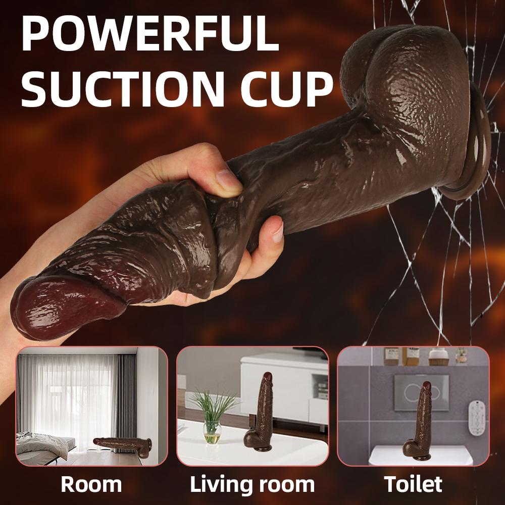 Realistic Large Dildo for Female Beginners Skin Sliding Foreskin Anal Vagina G Spot Big Soft Silicone Stimulation Anal Plug Massager Dildo Sex Toy