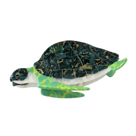 Durable Acetate Hair Clamps Sea Animals Claw Clip for Women, Elegant Ocean Theme Hairpin, Cute Marine Life Clips Lightweight Fish/Turtle/Conch/Octopus