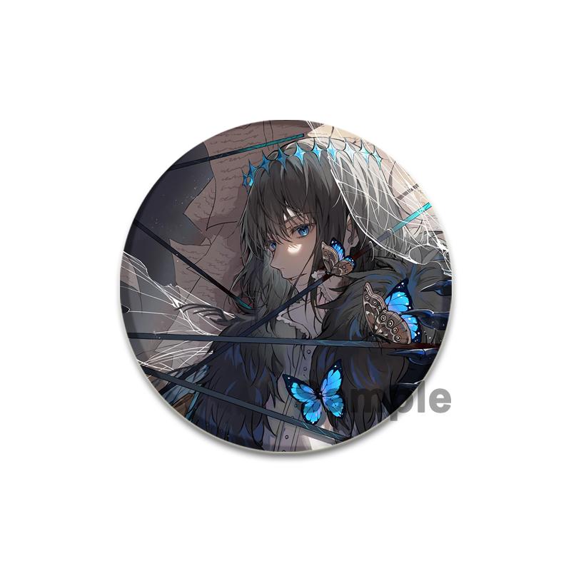 Anime Game Nu: Fate/Grand Order Brooch Pin Cartoon Figure Fujimaru Ritsuka Altria Caster Badge Button Pin Souvenir Toy Fans Gift