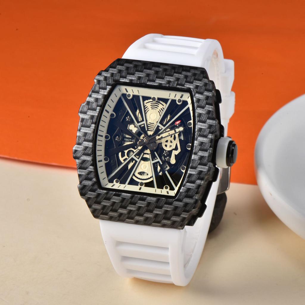 Richard Barrel Quartz Watch Male Student Trend Single Calendar Men's Hand Watch Quartz Watch