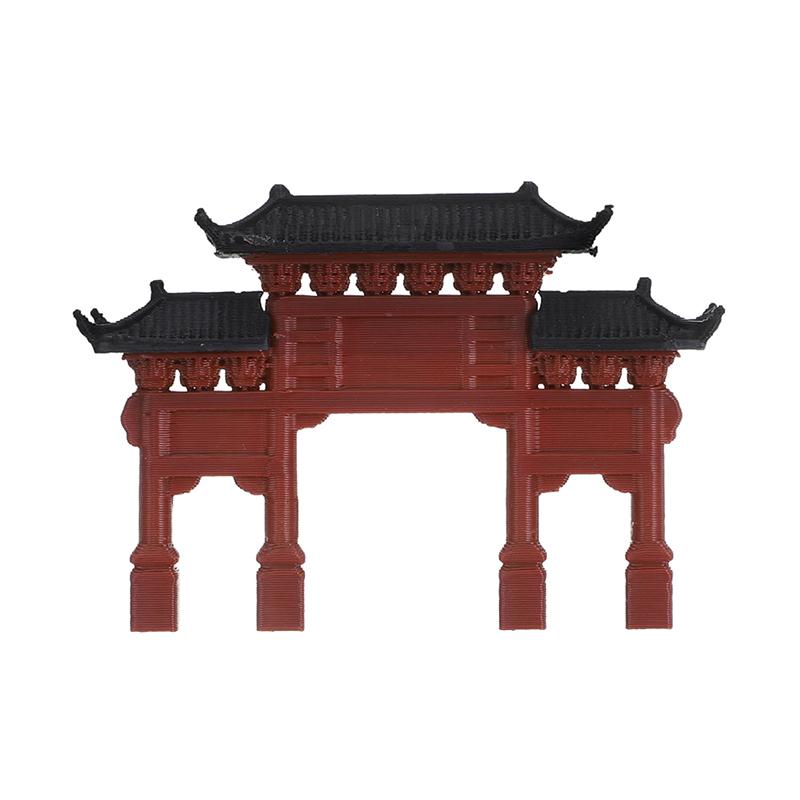 Mini Oblouk Socha Model Starověké Budovy Dekorace Japonské Zahrady Dekorace Akvária Mini Pamětní Brána Miniaturní Dekorace Akvária