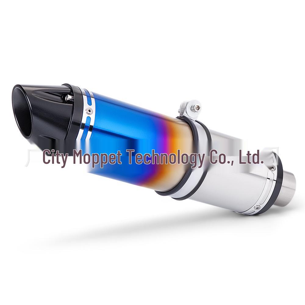 Carbon Fiber Exhaust Pipe for Z400 450SR - SC Mid-Rear Single Swingarm, Long/Short Styles
