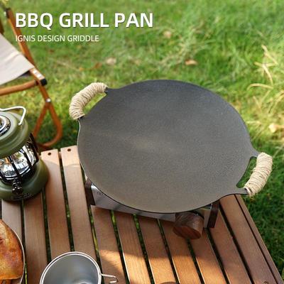 Koreanische BBQ-Grillpfanne für Camping im Freien & Induktionsherde