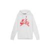 Jordan Jumpman Classics Logo Print Thickened And Fleece Lined Thermal Pullover Hooded Sweatshirt Men's White BV6011-100