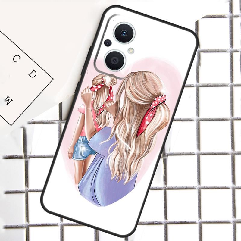Mom and Daughter For OPPO Reno 13F 12F 14F 11F 10 11 12 13 14 Pro 8T 7 8 Lite OPPO Find X9 X8 X6 X5 Pro Case