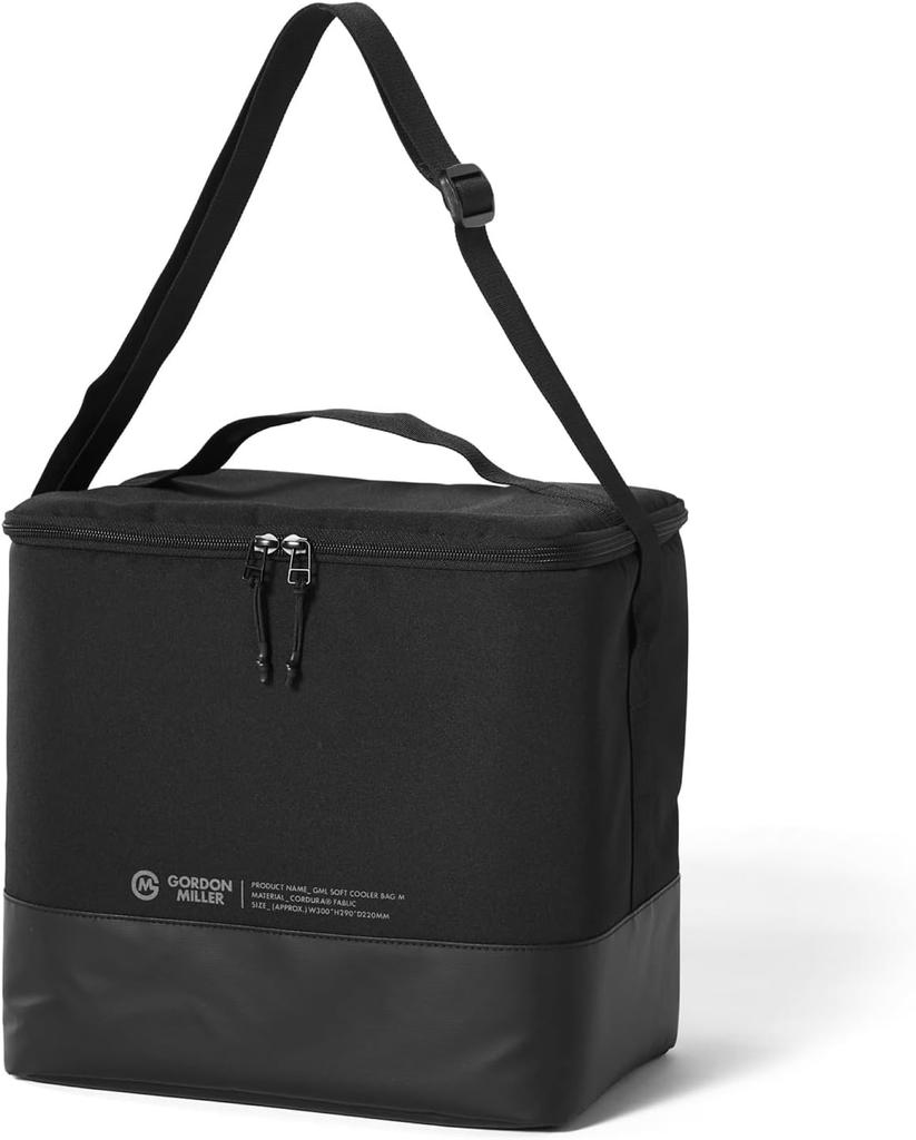 GORDON MILLER Cordura Soft Cooler, Medium, 19L Capacity, Black