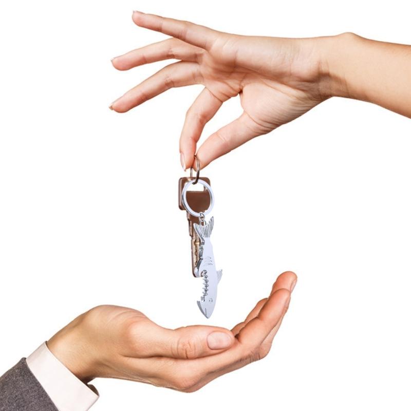 Bottle Opener with Keychain, Zinc Alloy Beer Opener Classic Mini Opener Durable Pocket Key Ring Bottle Opener Funny Gift