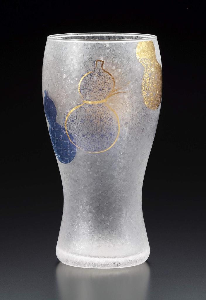 ADERIA Nippon Taste Rokugourd Beer Glass Pair Made in Gift Beer Birthday Present [Premium Set, 380ml, Japan, Boxed, S6303] Glasses, Glassware, Gift,