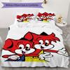 Literie motif Fix und Foxi, Ensemble couette Housse de couette Taie d'oreiller Cadeau d'anniversaire pour la maison(1 housse de couette + 2 taies d'oreiller, sans garniture.)_lx