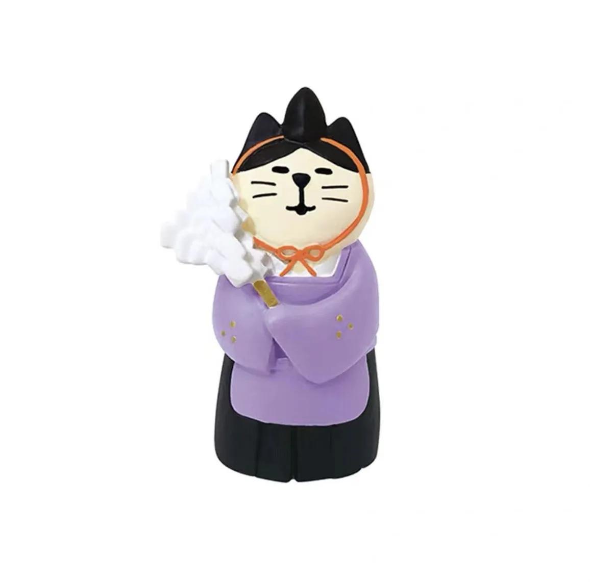 1pc Zakka Angel Devil Decole Cats Figurine Resin Craft Toys Home Decor Bookshelf Decoration Collectible Scene Decoration M