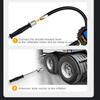 2PCS Aluminium Alloy Dual Head Air Chuck Push-on collet Extension Stem  Tire pressure check