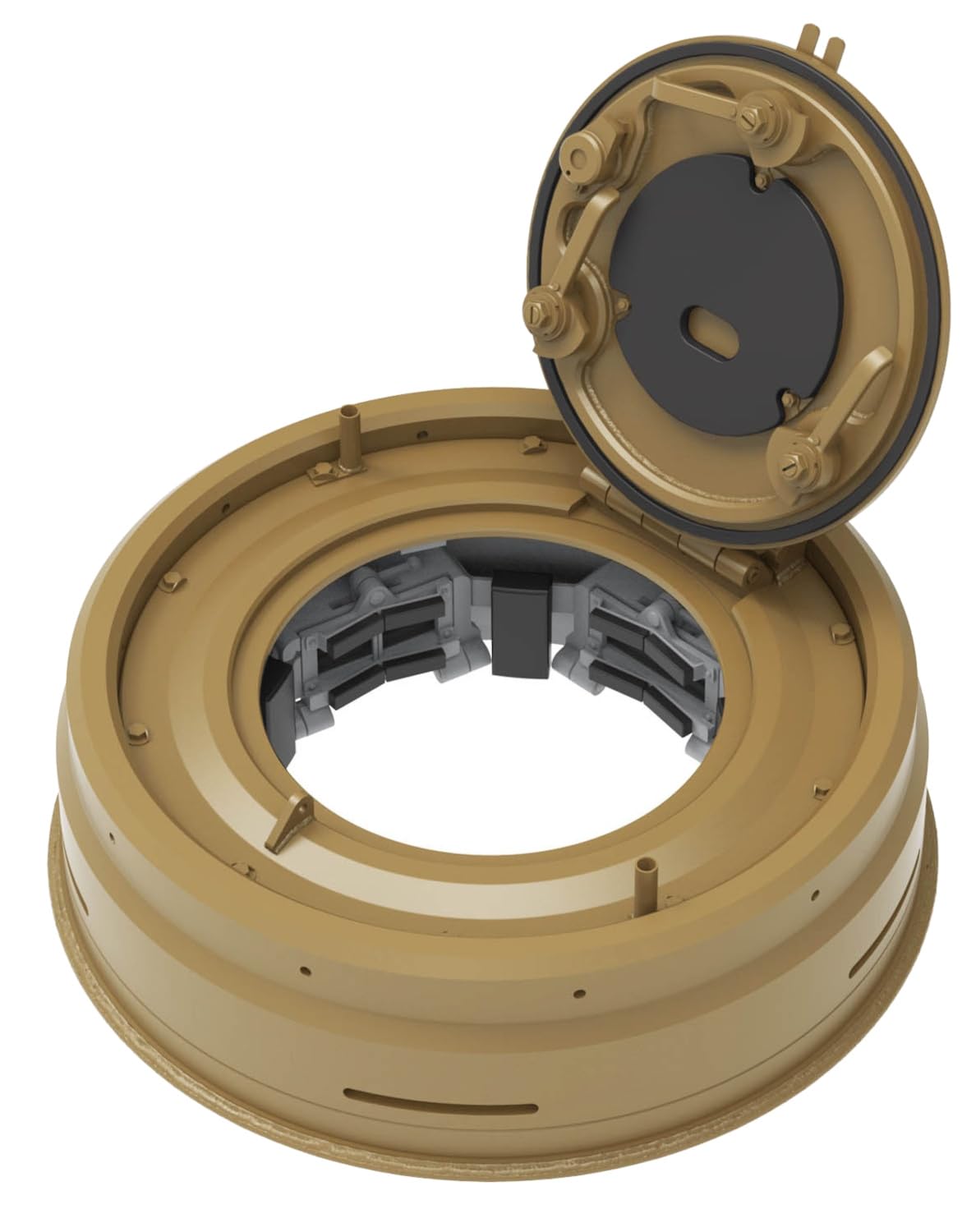 

T-Rex Studio 1/16 WWII German Tiger I Heavy Tank Early Model Cupola Set (Universal) Plastic Model Parts TR16050 (Tank)