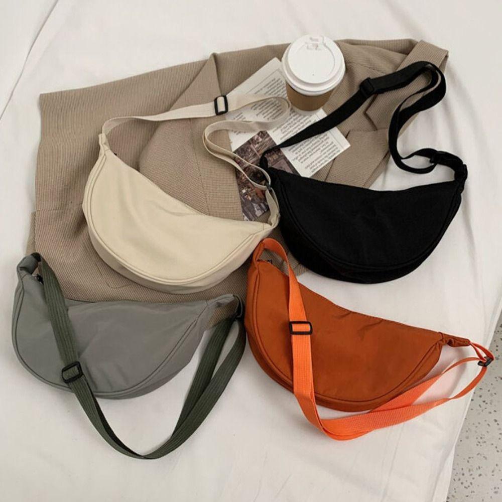 Canvas Nylon For Girls Crossbody Bag Single Shoulder Bags Women Messenger Bags Korean Dumpling Bags