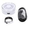 Smart Ring Fitness Tracker Men Women Touch Screen 5ATM Water Proof Health Exercise Record Steps with Charging Bay