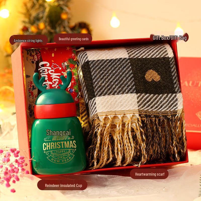 Christmas Gift Set with Insulated Mug and Scarf Set-42