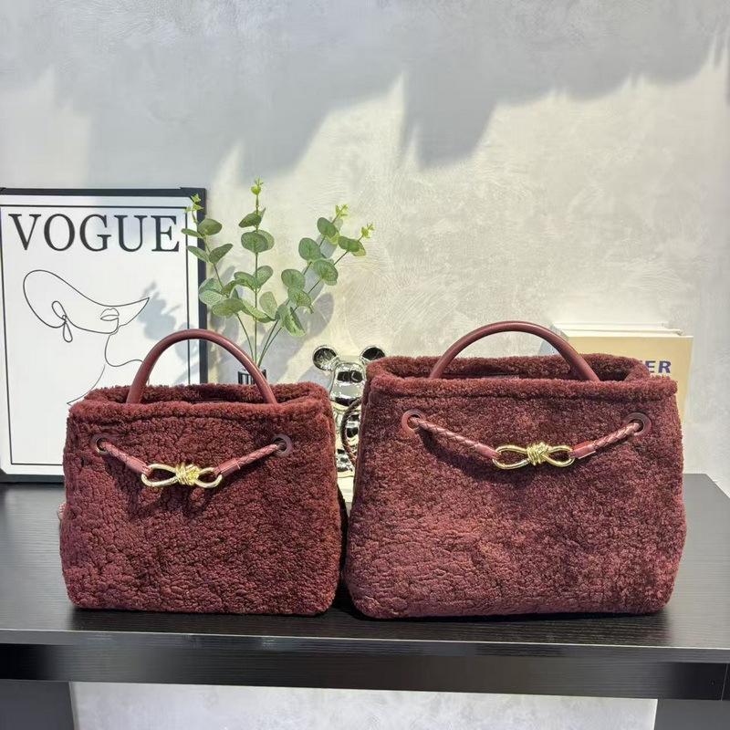 2025 Nowy Styl Torba Damska z Prawdziwej Skóry Skóra Naturalna Skóra Krowia Skóra Owcza Zamsz Chwost Dekoracyjny Retro Duża Pojemność Modna Torebka