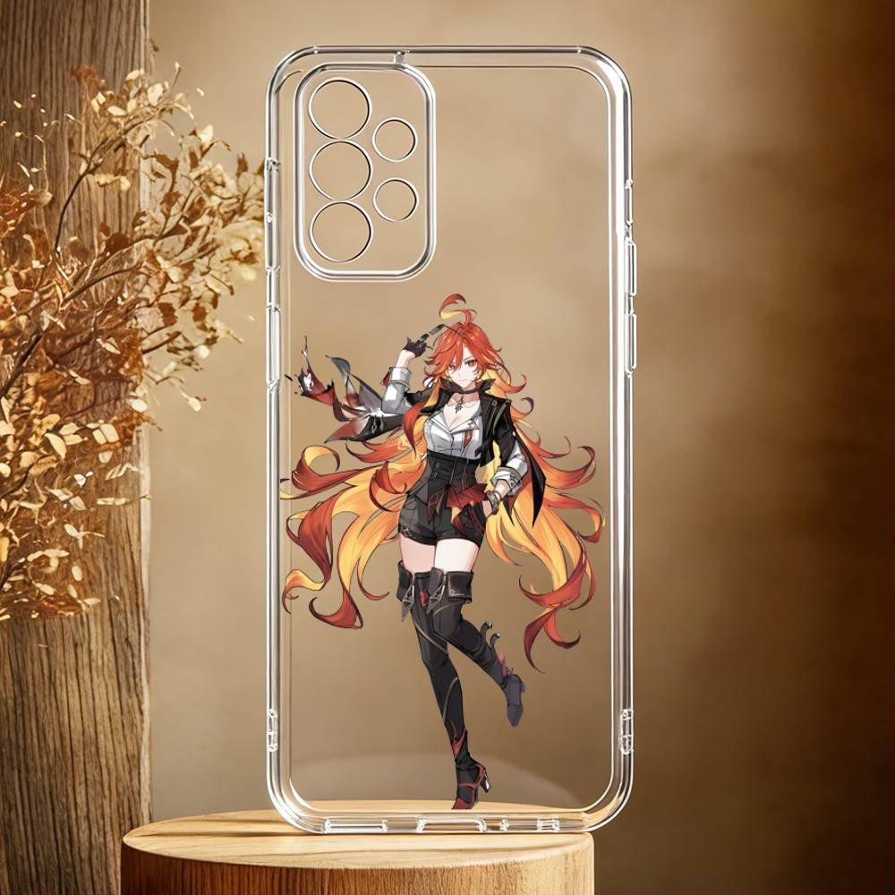 G-Genshin M-Mavika Phone Case For Samsung Galaxy A71,A70,A52,A51,A40,A30 Transparent Cover