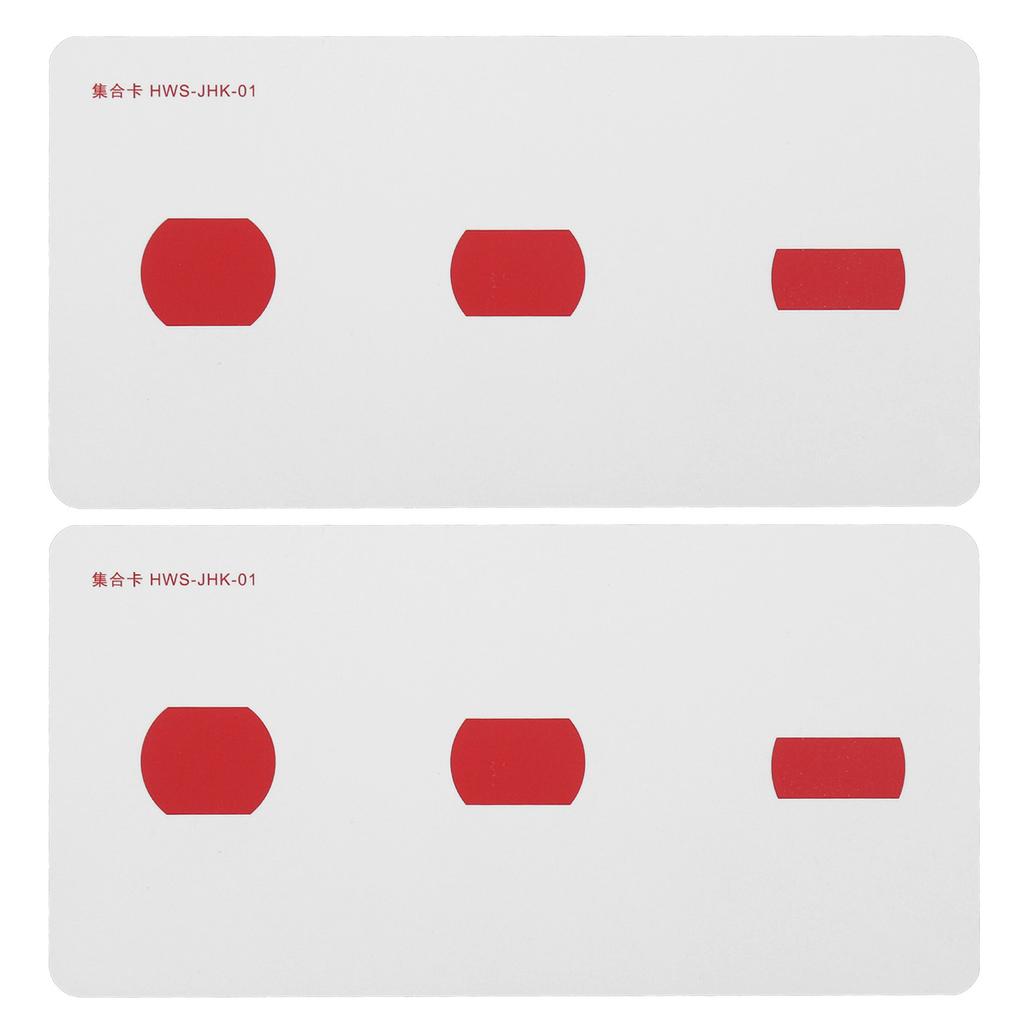 2pcs Strabismus Correction Cards Improve Visual Sense Waterproof Coated Paper Amblyopia Training Cards