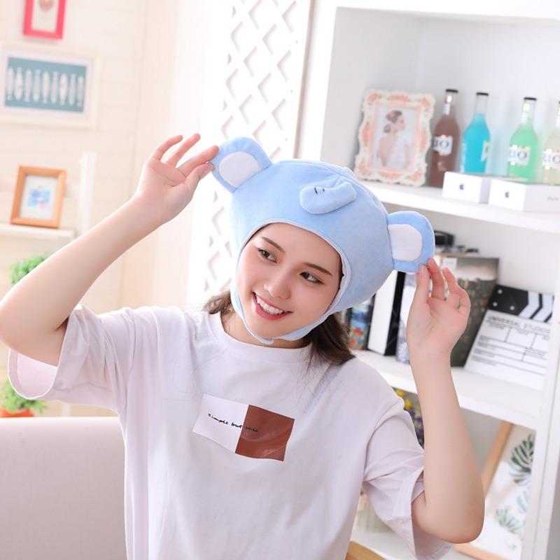 Performance props Short elephant hood hat Photo props Photo props Cartoon hood Plush hat