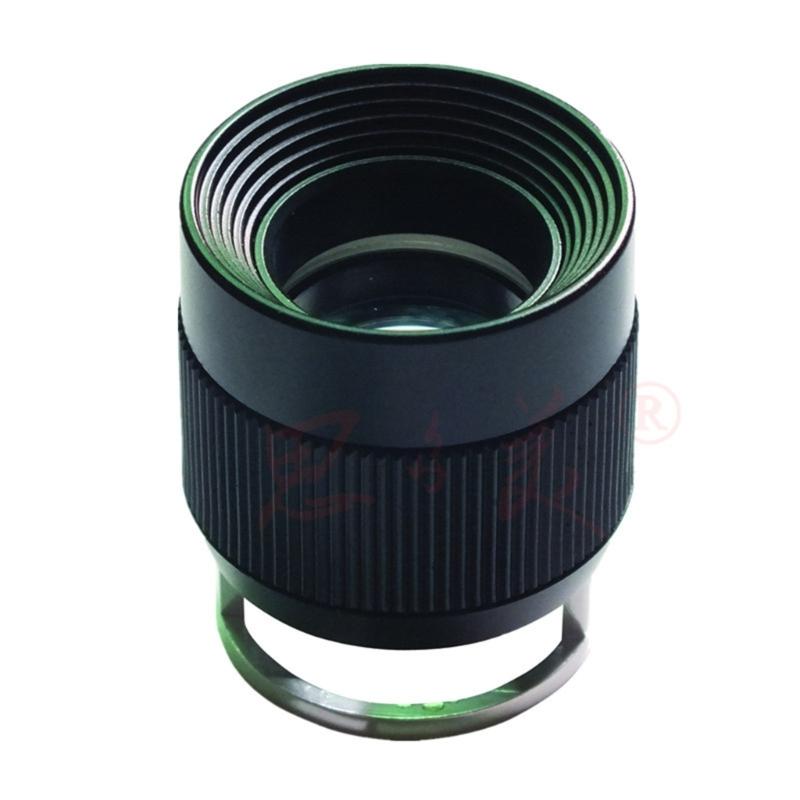 Ergonomic Handle 10X Cylinder Magnifier Loupe Glass For Comfortable Jewelry And Artifact Inspection